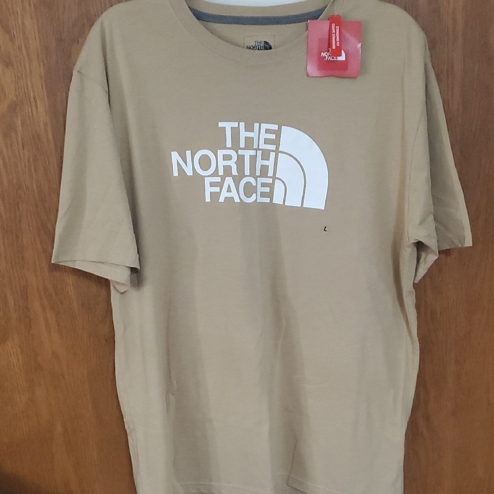 The North Face Men's Beige Short Sleeve Tee
